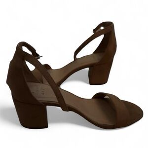 a new day Tan Block Heel Sandals